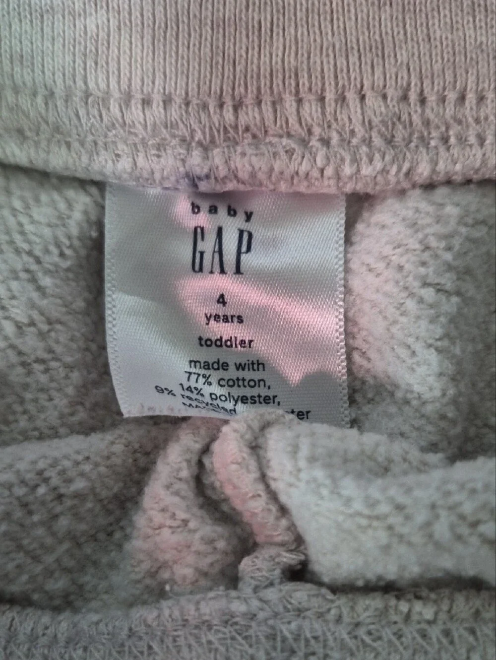 Baby GAP Girls 4T Lot Of 2 Pastel Star & Heart Joggers Pull On Pant Playwear